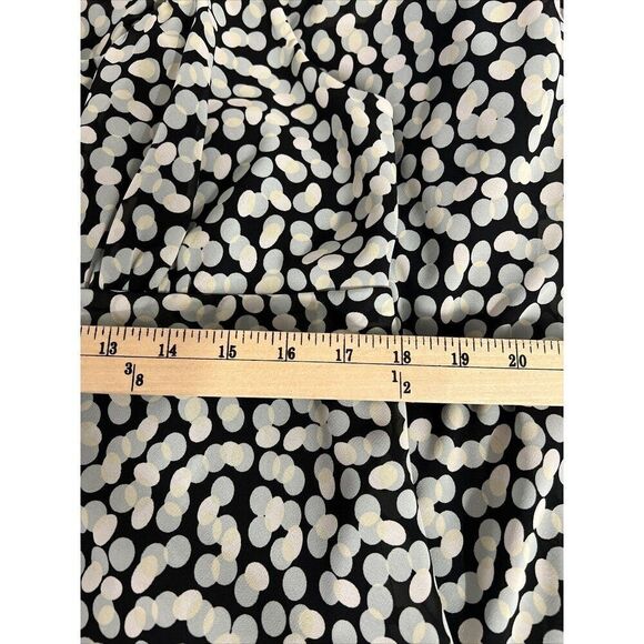 BELIEVE Midi Dress Size 16‎ Chiffon Ruffle Hemline Sleeveless VINTAGE Dots - Picture 6 of 7